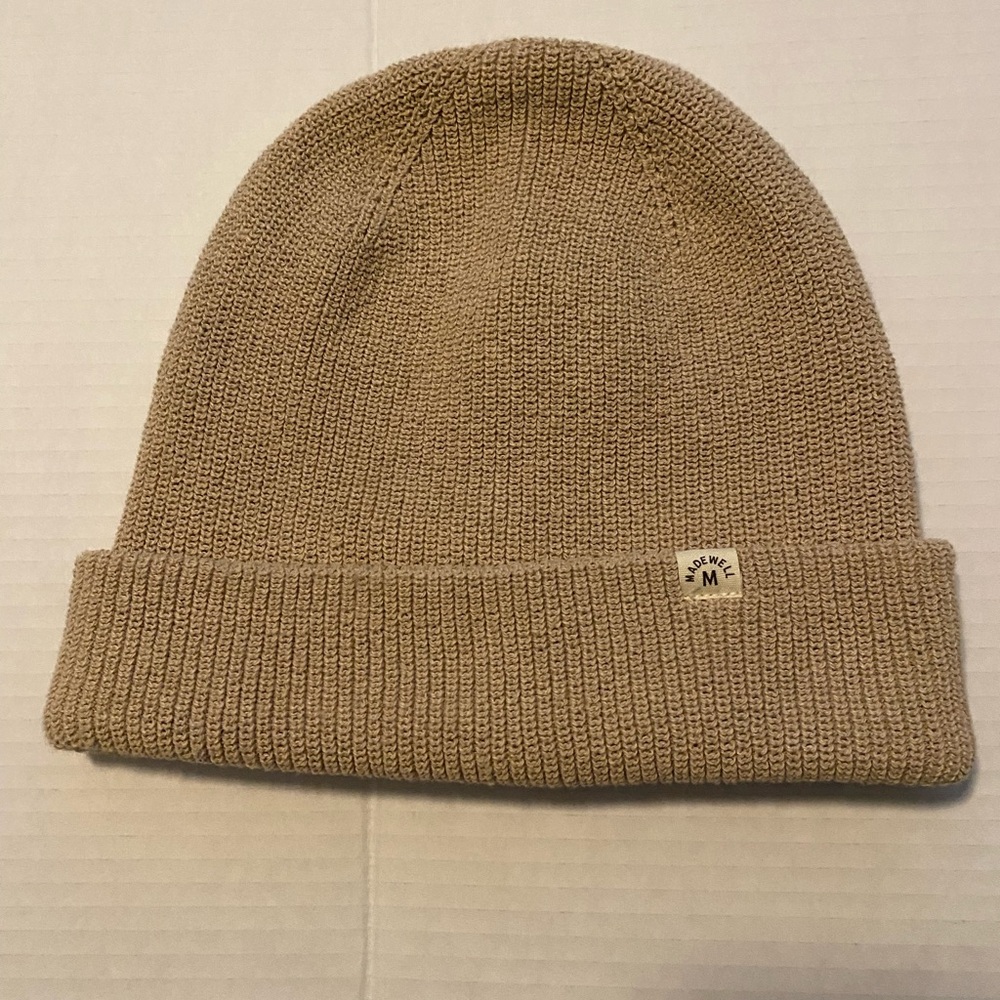 Madewell beige Knit Beanie NWT